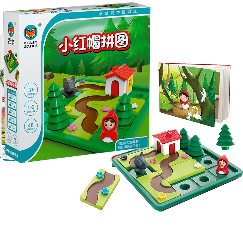 Little Red Riding Hood Smart Hide & Seek Giochi Da Tavolo Con Soluzione Skill-Building Puzzle Logic Game Iq Training Toy Regalo Per Bambini