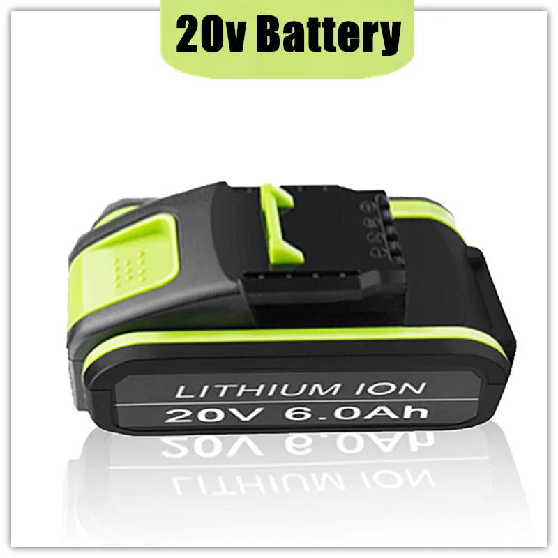 Ersetzen Worx 6.0 Ah 20V Batterie Agli Ioni Di Litio Wa3551 Wa3553 Wa3551 Wa3556 Wa3572 Wa3641 Wa3553.Per Allpower Werkzeuge Von Worx