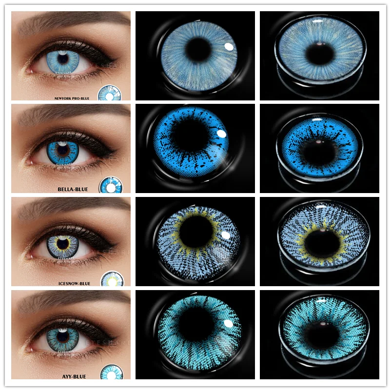 Lenti A Contatto Colorate Eyeshare Lenti A Contatto Cosplay Per Occhi 1 Paio Di Lenti A Contatto Colorate Di Bellezza Per Occhi Lenti A Contatto Blu