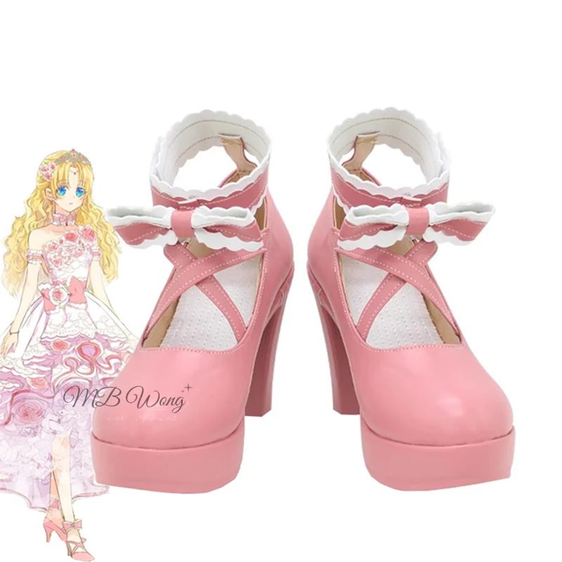 Who Made Me A Princess Siya Cosplay Shoes Lolita Heigh Heels Lady Angel Athy Role Play Halloween Carnival Christmas Party Puntelli