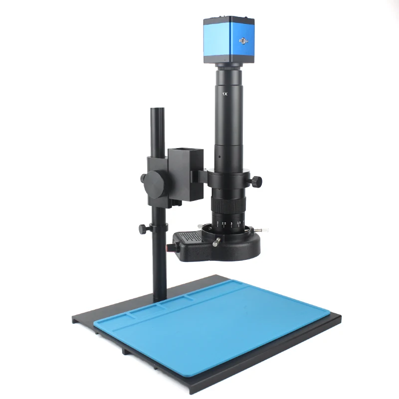 1080P Hdmi Vga Microscopio Digitale Per Saldatura Elettronica 130X 300X Fotocamera Per Microscopio Usb Led Ring Light Riparazione Professionale