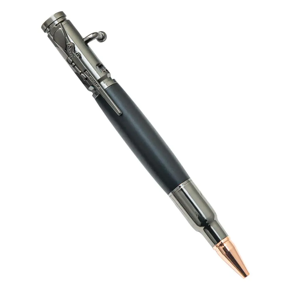 1 Pc 1.0Mm Bolt Action Pen Penna A Sfera Multifunzionale In Metallo Per Studenti Insegnante Manager Avvocato Professor