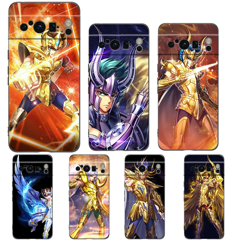 Saint Seiya Knights Of The Zodiac Cover Per Telefono Per Google Pixel 8 7 6 7A 6A Pro 5G Silicone Antiurto Soft 8 Pro 5G Shell