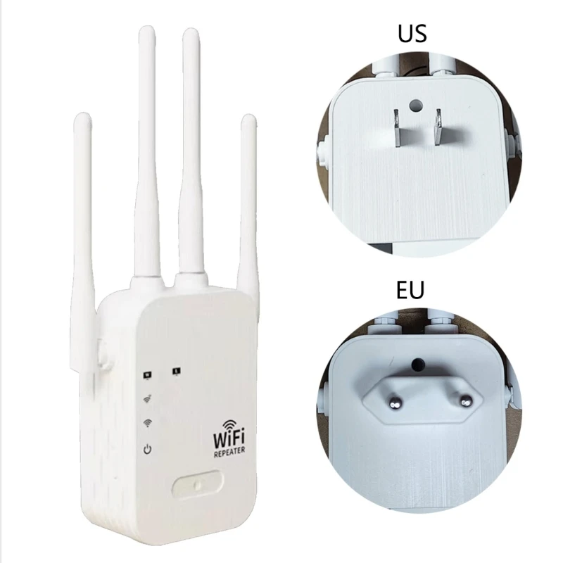 Amplificatore Wi-Fi Wireless Ripetitore Wi-Fi Da 2,4 Ghz Estensore Wi-Fi Da 300 Mbps Quattro Antenne