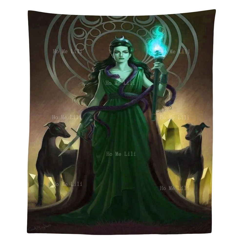 The Magic Black Kati With The Torchlight E The Dagger Tapestry By Ho Me Lili Per L'Arredamento Del Soggiorno