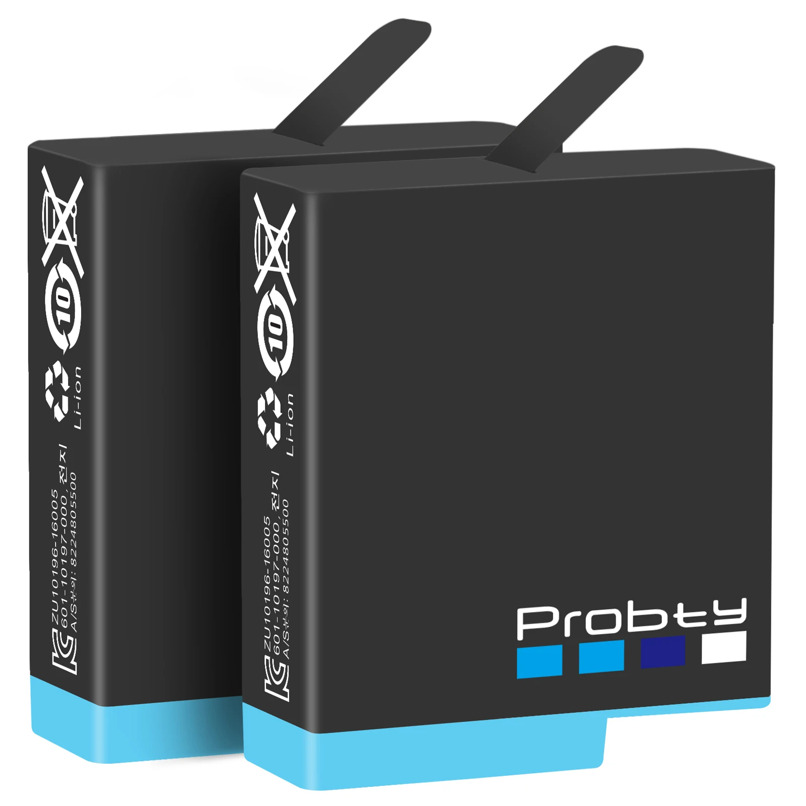 Probty Originale Per Gopro Hero 8 Hero 7 Hero 6 Batteria Nera Completamente Decodificata 1680Mah Gopro Hero 8 Hero 7 Hero 6 Batteria
