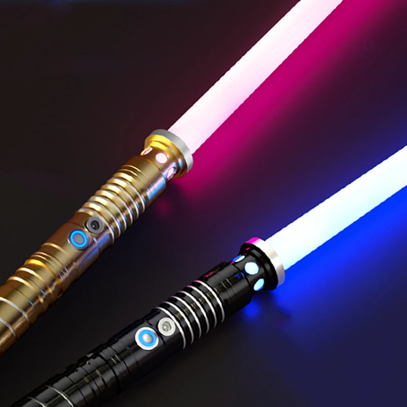Spada Laser In Metallo Rgb Spada Laser Giocattoli Spada Leggera 7 Cambia Colore Bambini Soundfonts Force Fx Foc Blaster Giocattoli Spada Laser Jedi Re