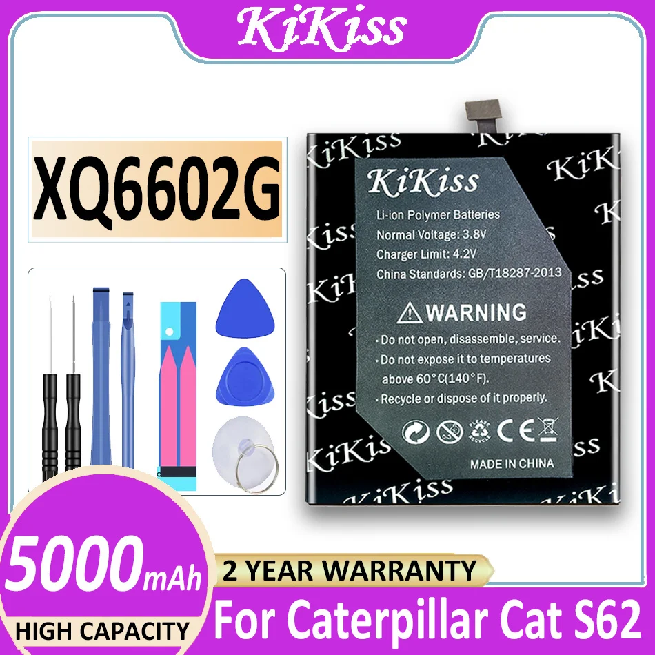 Batteria Kikiss Xq6602G App00317 5000Mah Per Caterpillar Cat S62 Pro, S62 Cellulare Bateria