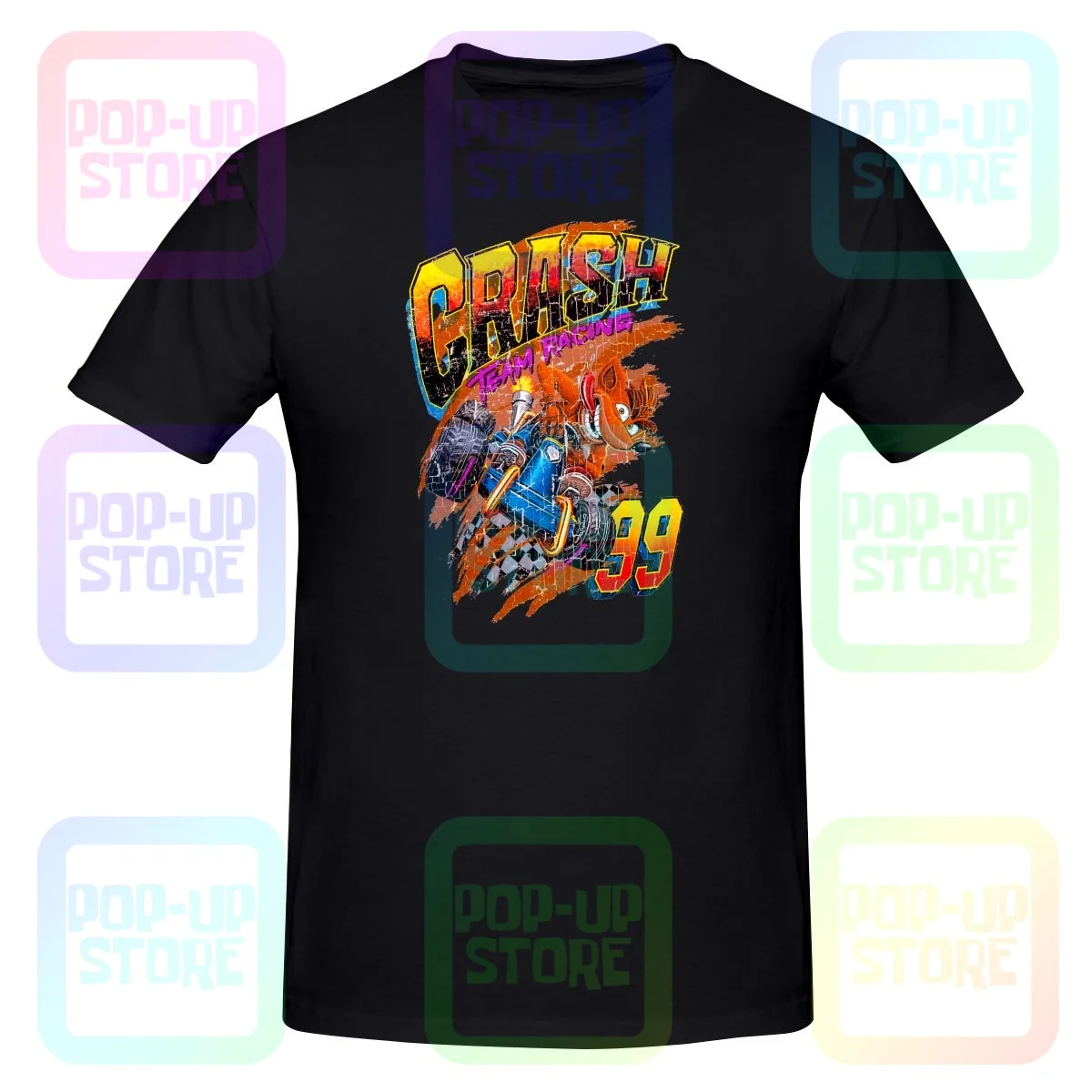 Crash Bandicoot Crash Team Racing Shirt T-Shirt Tee Vtg Trendy Classic Migliore Qualità