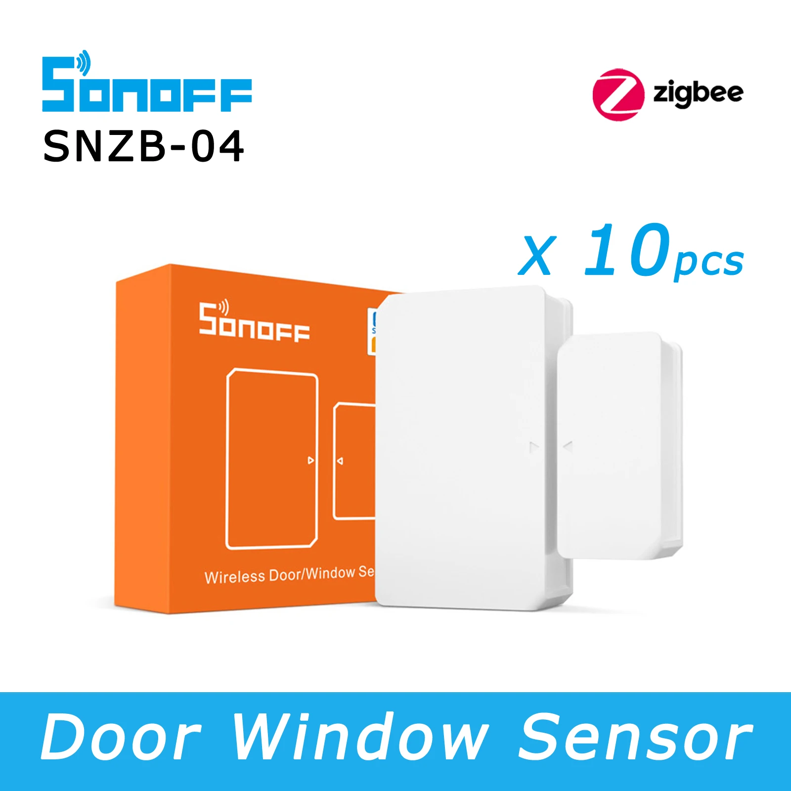 Sonoff Snzb 04 Sensore Per Porte A Zigbee, Funziona Con Sonoff Zbbridge Zigbee Bridge, Assistente Domestico Via Zigbee2Mqtt
