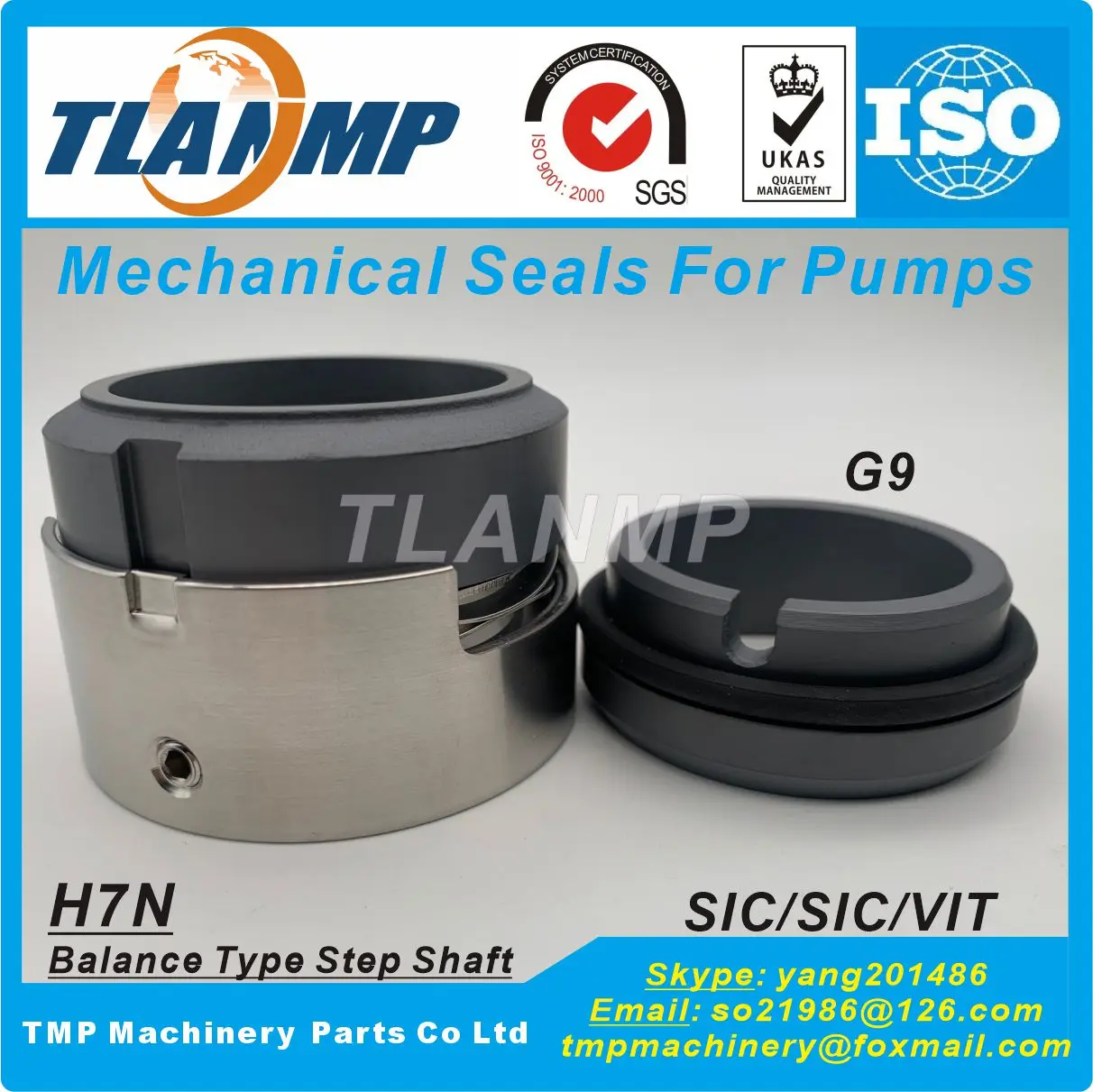 H7N-60 , H7N/60-G9 , H7N/60-G91 , H75N/60-G9 , H75/60-G115 (Dimensioni Albero: 60/65Mm) Guarnizioni Meccaniche Di Tipo Bilanciato Tlanmp H7N