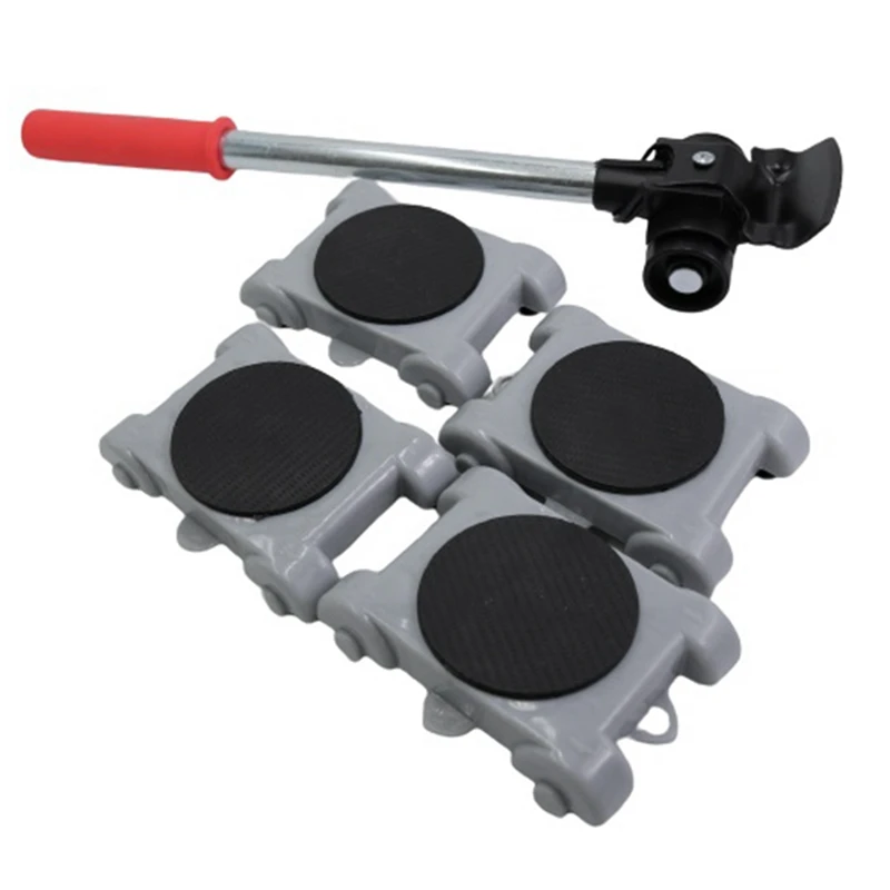 Heavy Duty Furniture Lifter Transport Mover Slides Wheel Furniture Mover Tool Kit Ruota Roller Bar Utensili Manuali Mobili