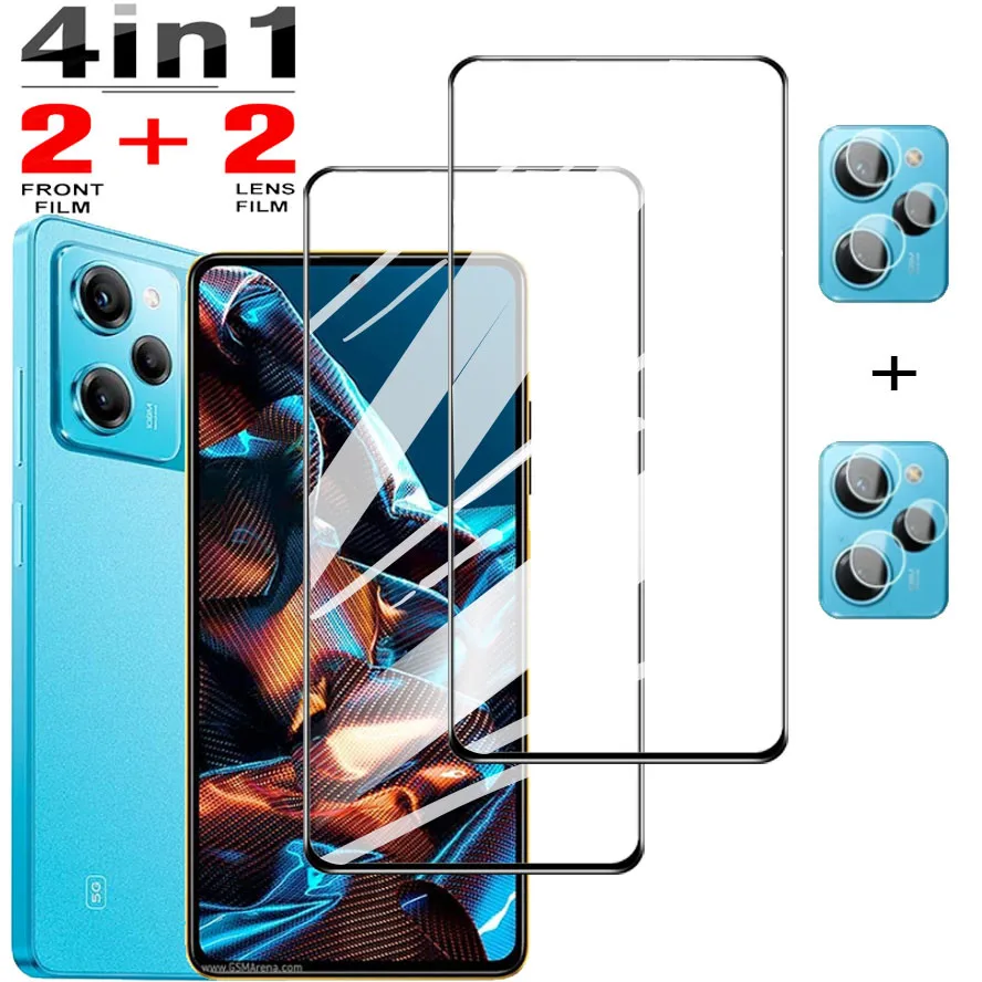 Poco F5 Pro Vetro Poco X5 Pro Vetro Protettivo Per Xiaomi Poco X5 Pro 5G Pellicola Per Fotocamera Poco X 5 Vetro Anteriore Pocco X5 Pro Protezione Del