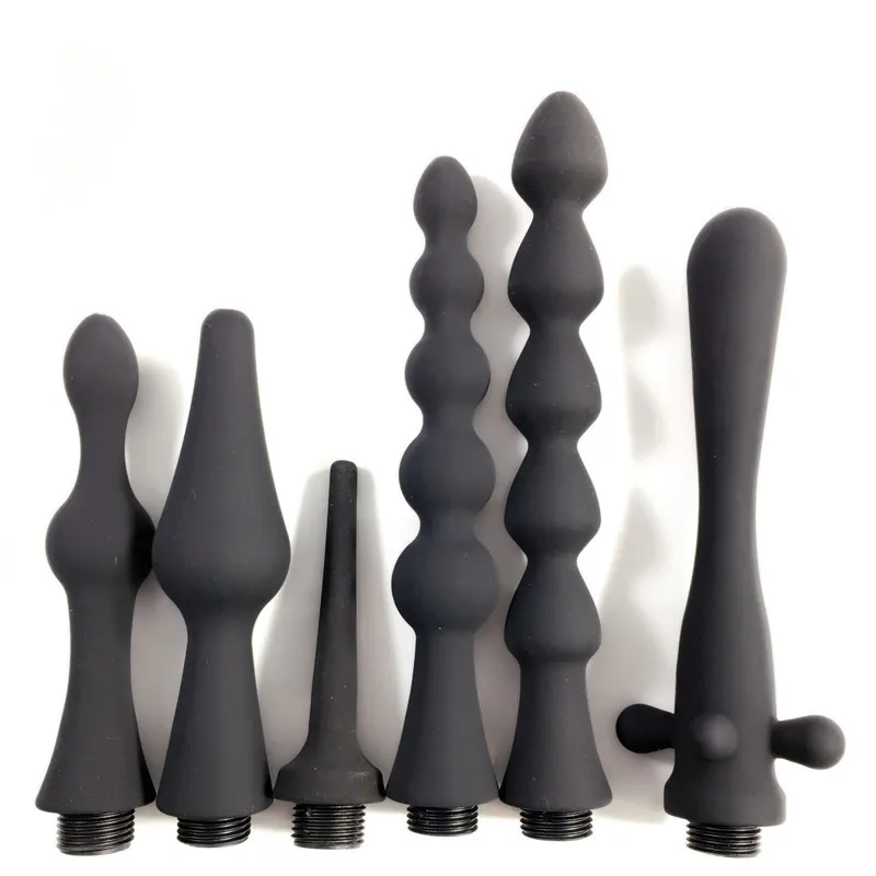 Wetips Black Silicone Bidet Doccia Clistere Tubo Di Pulizia Anale Ano Cleaner Lewatywa Dla Kobiet Wc Bidet Lavaggio Clistere Anale