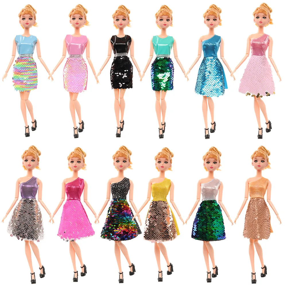 Gonne Lucide Abito Da Cerimonia Di Moda Per Bambole Da 30Cm Accessori Barbie Bambole Bjd Barbie Cambia Vestiti Set Di Vestiti Giocattoli Per Ragazze
