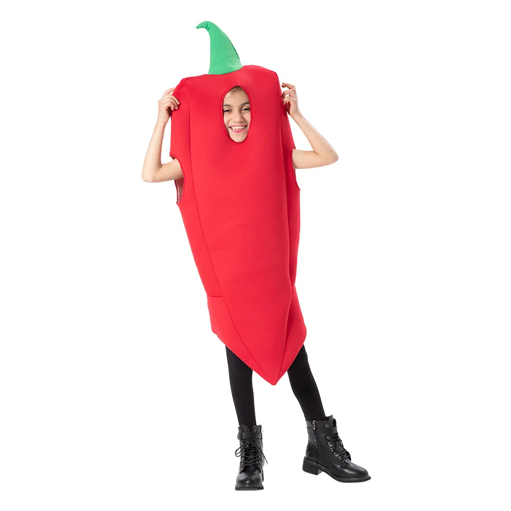 Unisex Ragazze Divertenti Halloween Fagioli Verdi Costumi Bambini Bambini Verdure Piselli Tute Cosplay Carnevale Purim Gioco Di Ruolo Vestito