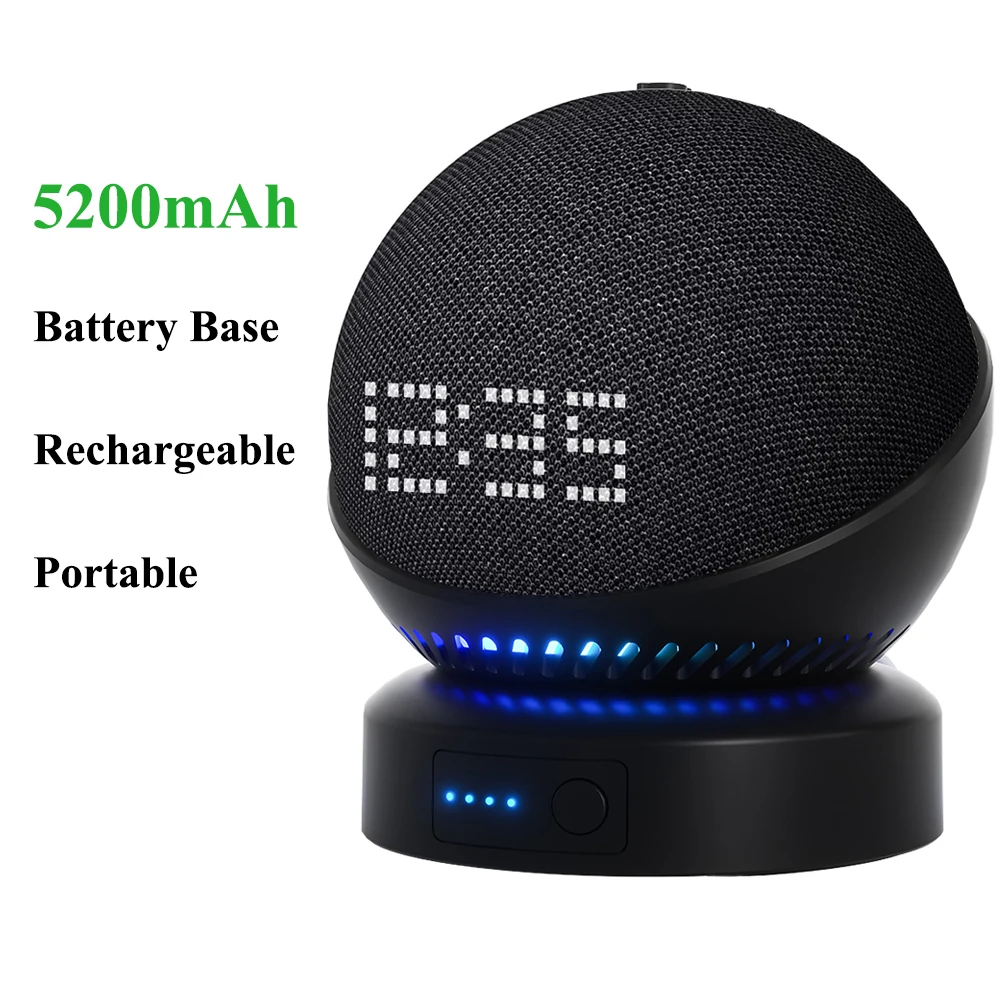 Base Batteria Per Batteria Ricaricabile Portatile Echo Dot (5A Generazione) Compatibile Con Echo Dot 4Th Smart Speaker Spedizione Veloce