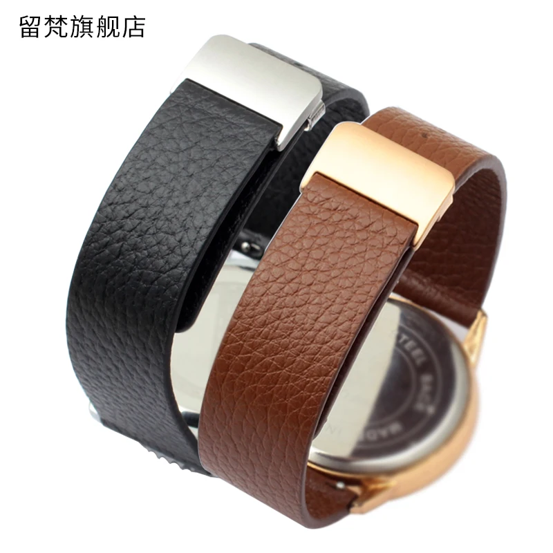 18Mm 19Mm 20Mm 22Mmultra Sottile Cinturino In Pelle Morbida Per Longine Huawei Gt2 Pro Samsung Honor Magic Fashion Smart Watch Strap