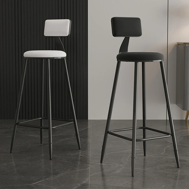 Computer Accent Bar Chairs Salon Waiting Sgabello Bianco Leggero Sedie Da Bar Ergonomico Mobile Silla Comedor Bar Furniture Fg27