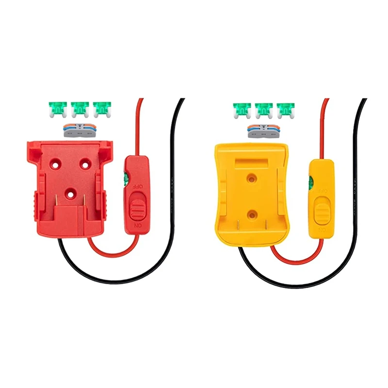 Adattatore Ruota Di Alimentazione Kit Convertitore Batteria 18V Per Batteria Dewalt 20V Per Dewalt Dcb205 Dcb206 Dcb203