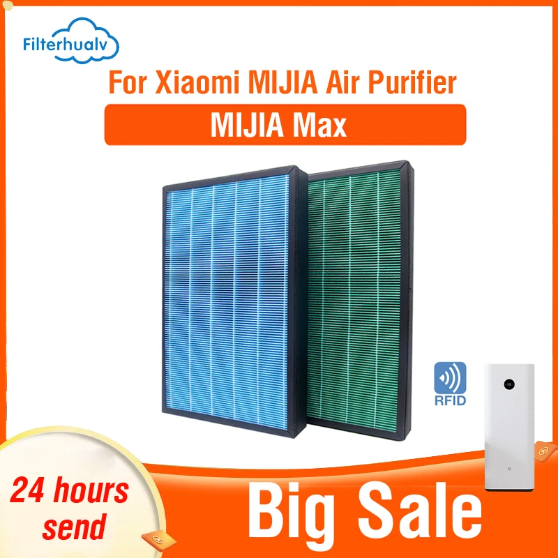 Filterhualv Xiaomi Filtro Purificatore D'Aria Formaldeide Per Xiaomi Mijia Purificatore D'Aria Max Xiaomi Filtro Hepa Per Xiaomi Mijia Max