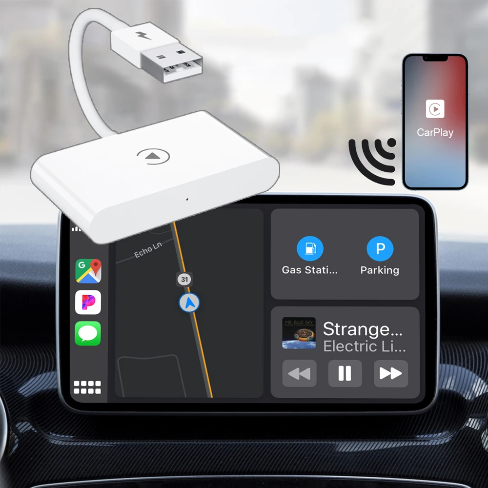 Per Apple Wireless Carplay Adapter Usb Type-C Wireless Car Multimedia Player Adapter Carplay 5G Per Lphone Dongle Plug Play