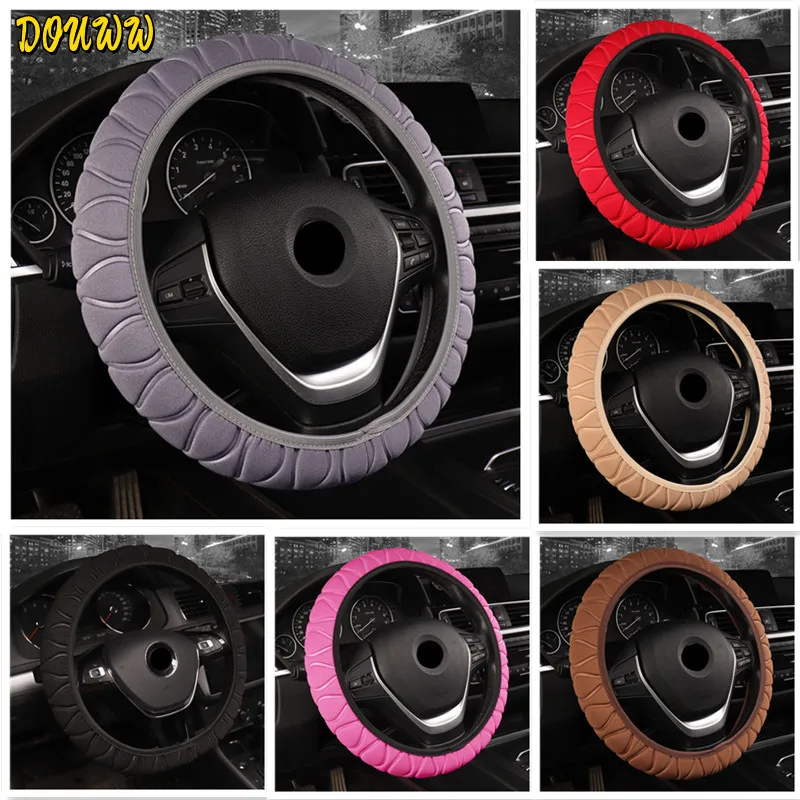 Douww Coprivolante Per Auto In Schiuma Di Seta Di Ghiaccio Senza Anello Interno Per Treccia Universale 38Cm Auto Capa Volante Carro Cubienna Funda