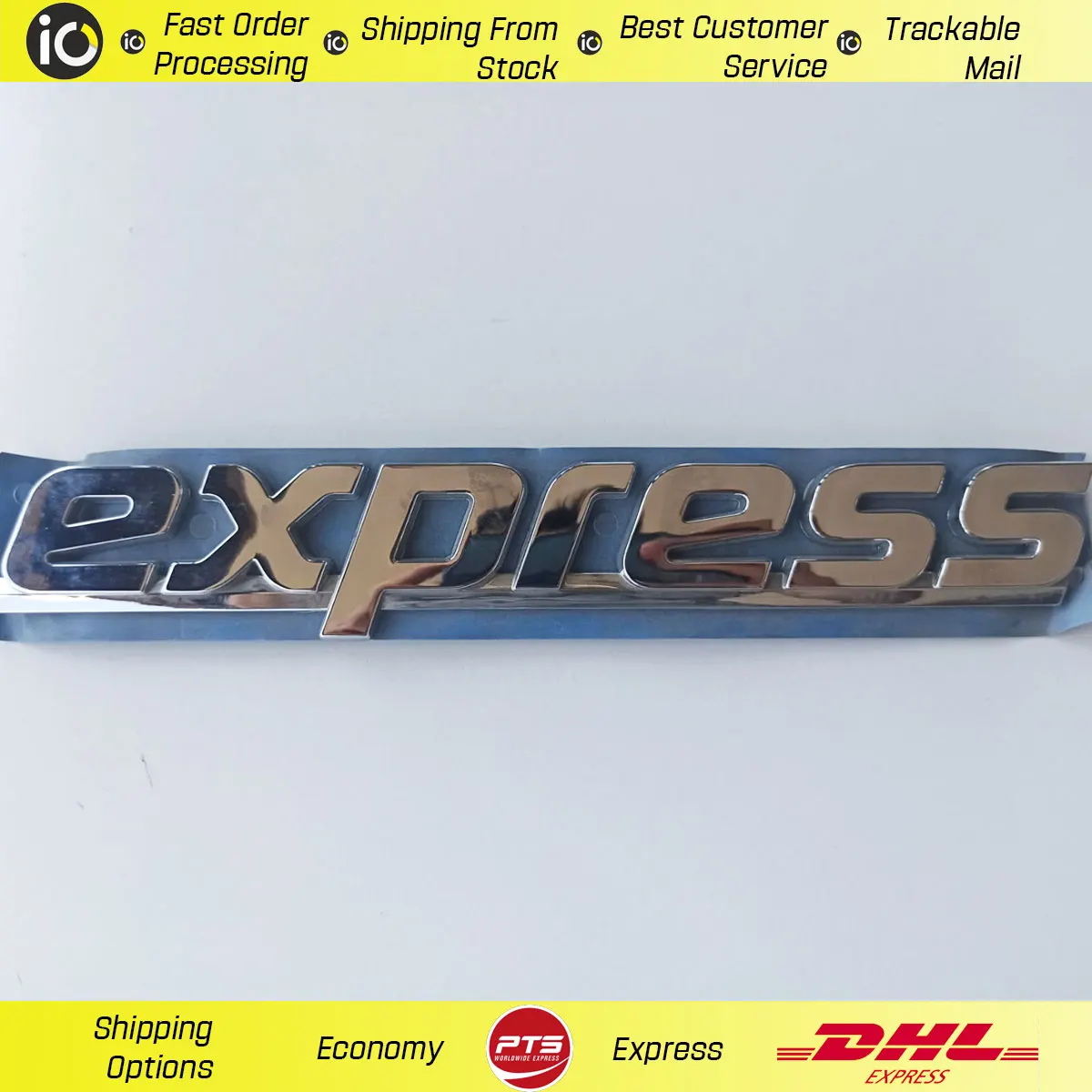 Per Renault Express Rear Express Lettering Cromato 7700815572 26*3,5 Cm Migliore Qualità