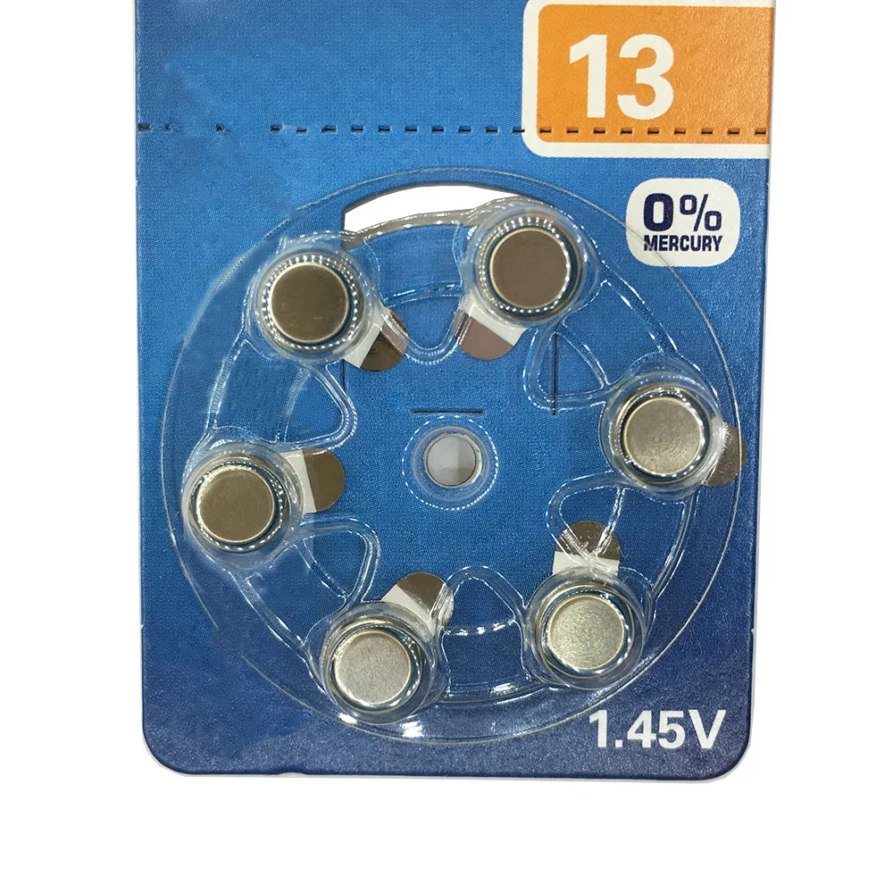 12 Pz/Lotto A13 13A Za13 13 Pr48 Di Zinco Aria 1.45V Hearing Aid Batteria