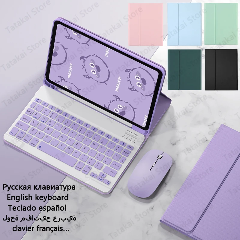 Cover Per Samsung Galaxy Tab A8 Custodia Per Tastiera 10 5 Per Funda Galaxy Tab A8 Custodia Per Tastiera X200 X205 Custodia Tab A8 Tastiera Tab A8
