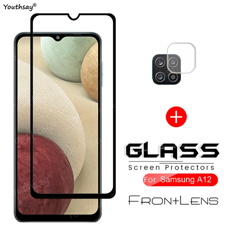 Per Samsung Galaxy A12 Vetro Per Samsung A12 Vetro Protezione Schermo Intero Coperto Per Samsung Galaxy A12 Vetro Temperato