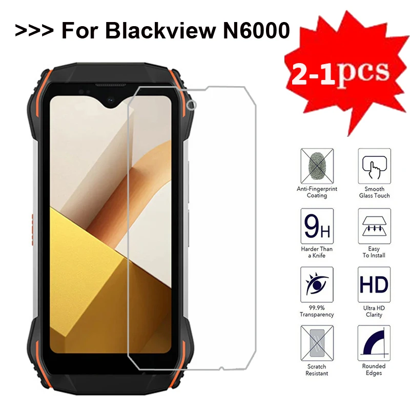 2-1Pc Vetro Protettivo Per Blackview N6000 Pellicola Protettiva Per Schermo In Vetro Temperato Per Blackview N6000 N 6000 Blackview Glass