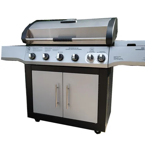 5 Fuochi Char Broil Barbecue Grill Propano Gas Bbq Con Bruciatore Laterale Carrello Carrello Carrello Carbone Bbq Grill All'Aperto