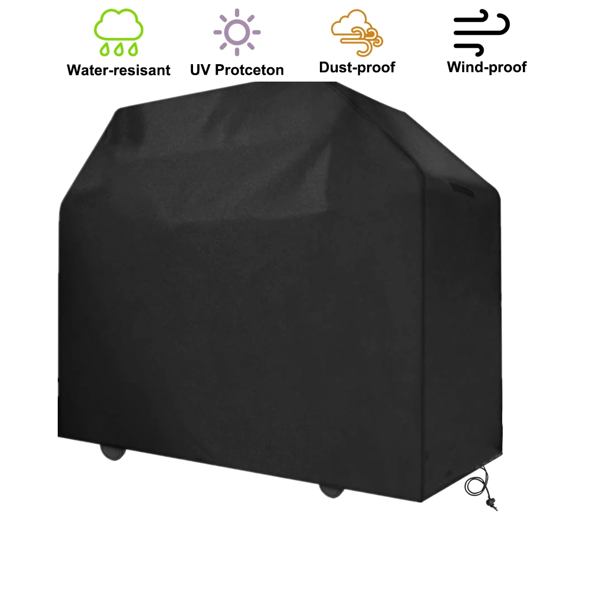 C2 Bbq Cover Impermeabile Bbq Grill Copertura Per Mobili Gas Heavy Duty Per Char-Broil Copertura Di Protezione Esterna Antivento Muslimah