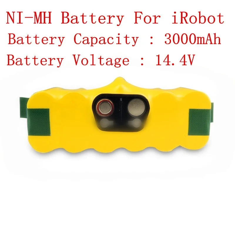 14.4V 3000Mah Ni-Mh Batterie E Accumulatori Per Irobot Roomba 620 610 630 650 660 Vacuum Cleaner Parts