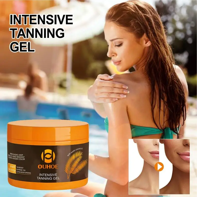 150G Gel Abbronzante Intensivo Crema Abbronzante Olio Abbronzante Auto Solarium Crema Corpo Viso Bronzer Crema Lozione Autoabbronzante