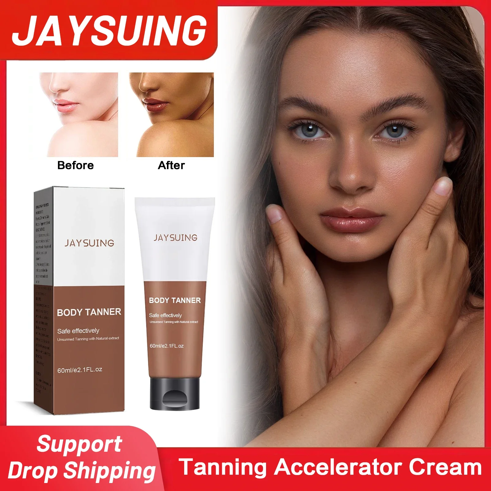 Crema Per Acceleratore Abbronzante Lozione Autoabbronzante Senza Sole Intensiva Efficace Prendere Il Sole Summer Beach Bronzer Crema Abbronzante Per L