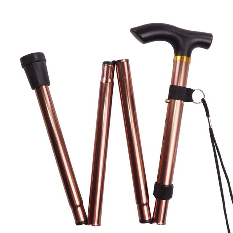 Bastone Pieghevole Telescopico Pieghevole Canna Per Anziani Bastone Da Passeggio Bastoncini Affidabili Stampelle Per Anziani Per Madri I Papà Anziani