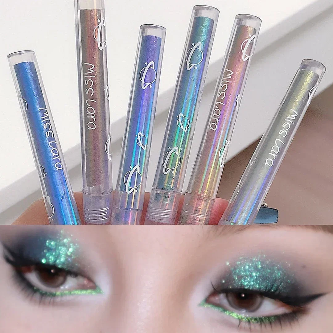 Ombretto Eyeliner Verde Lucido Impermeabile Diamante Blu Rosa Colore Glitter Paillettes Eyeliner Ombretto Trucco Cosmetici Di Bellezza