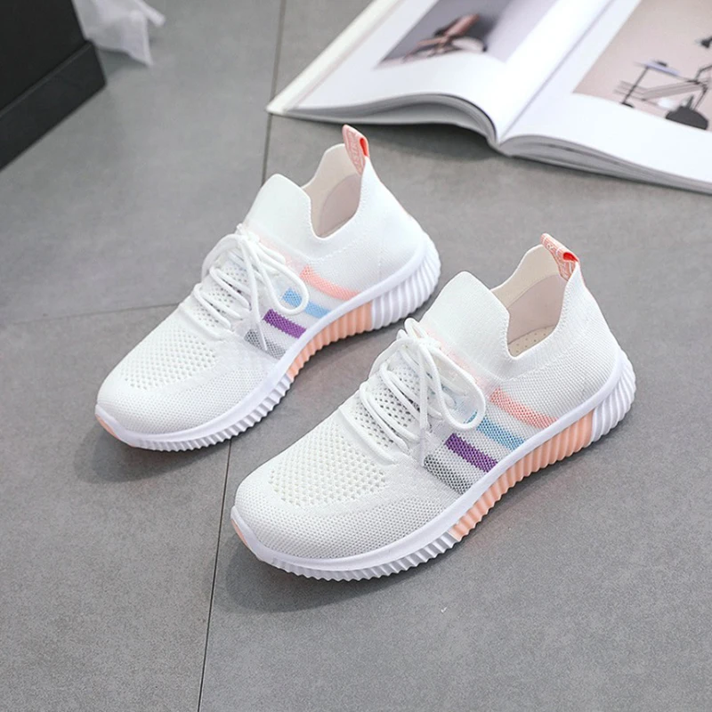 Sneakers Da Donna 2021 Scarpe Casual Da Donna Scarpe Basse Piattaforma Moda Scarpe Estive Donna Moda Mesh Traspirante Off White Scarpe Da Donna