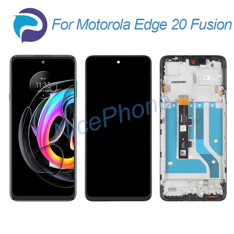 Per Motorola Edge 20 Fusion Lcd Screen + Touch Digitizer Display 2400*1080 Per Moto Edge 20 Fusion Display Lcd