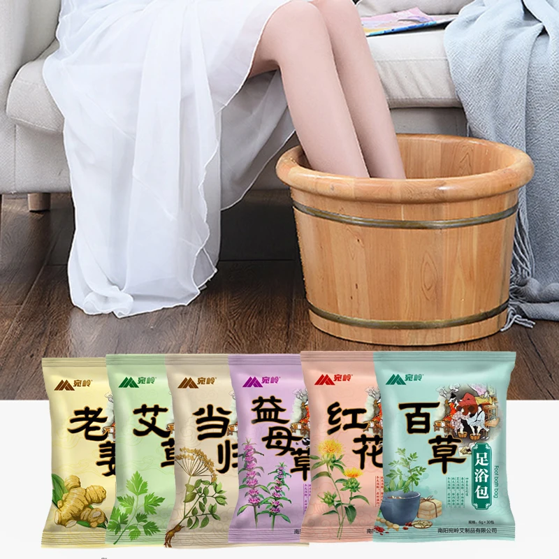 30 Pezzi Pediluvio In Polvere Foot Spa Packs Herbal Assenzio Hot Bathing Cura Del Corpo Relax Anti Insonnia Detox Health Care