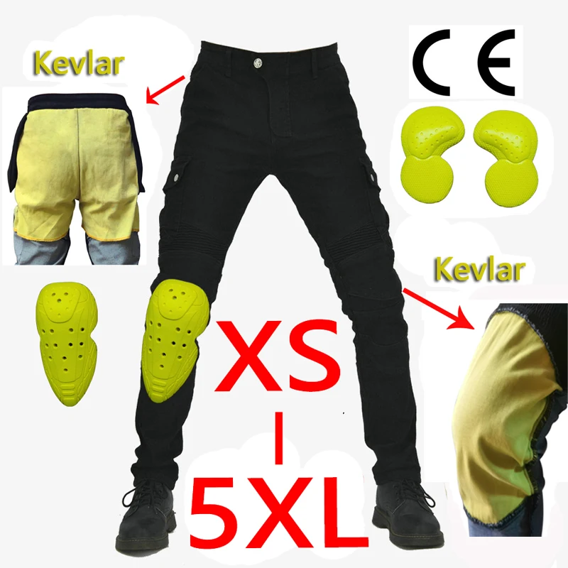 Pantaloni Moto Moto Jeans Moto Jeans Uomo Pantaloni Motocross Moto Equitazione Jeans Pantaloni Morbidi E Casual Inset Gear Wear