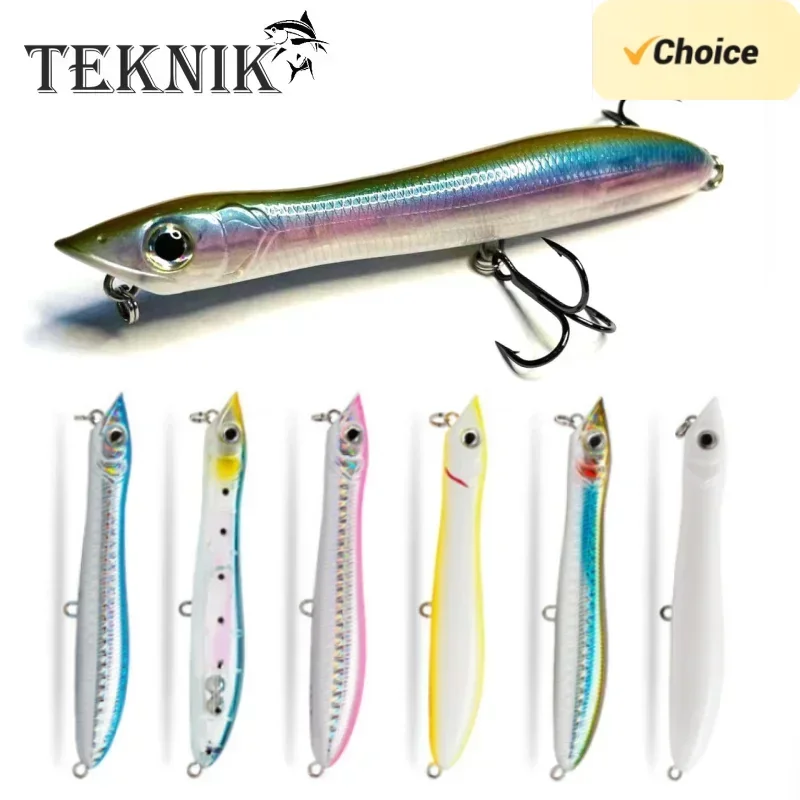 Teknik Popper Fishing Lure 100Mm 140Mm Patchinco Floating Wobblers Artificiale Hard Bait Patchinko 100 Leurre De Surface Lures