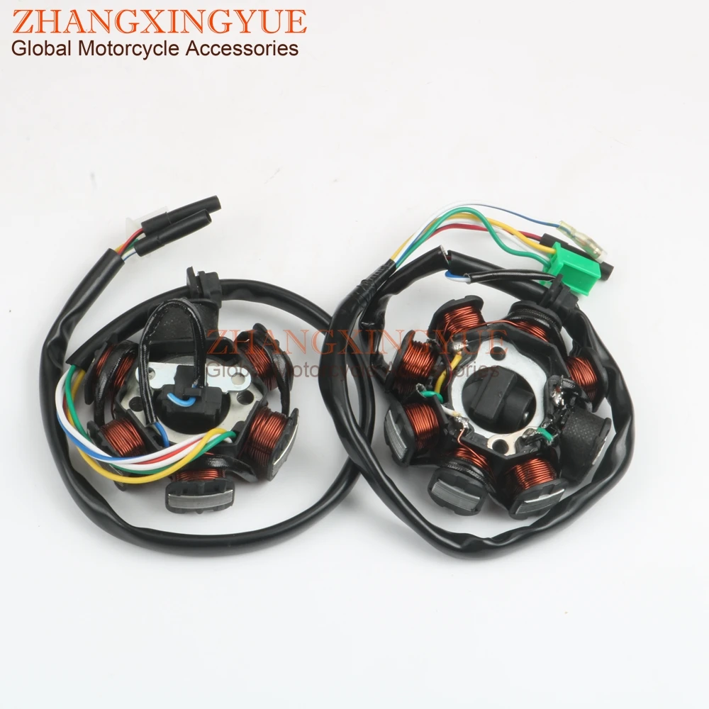 Motorino Di Accensione Statore 6-8 Bobine Per Sym Vs Megalo Tonik X-Pro125Cc Gy6 125/150 152Qmi 157Qmj 4-Stroke