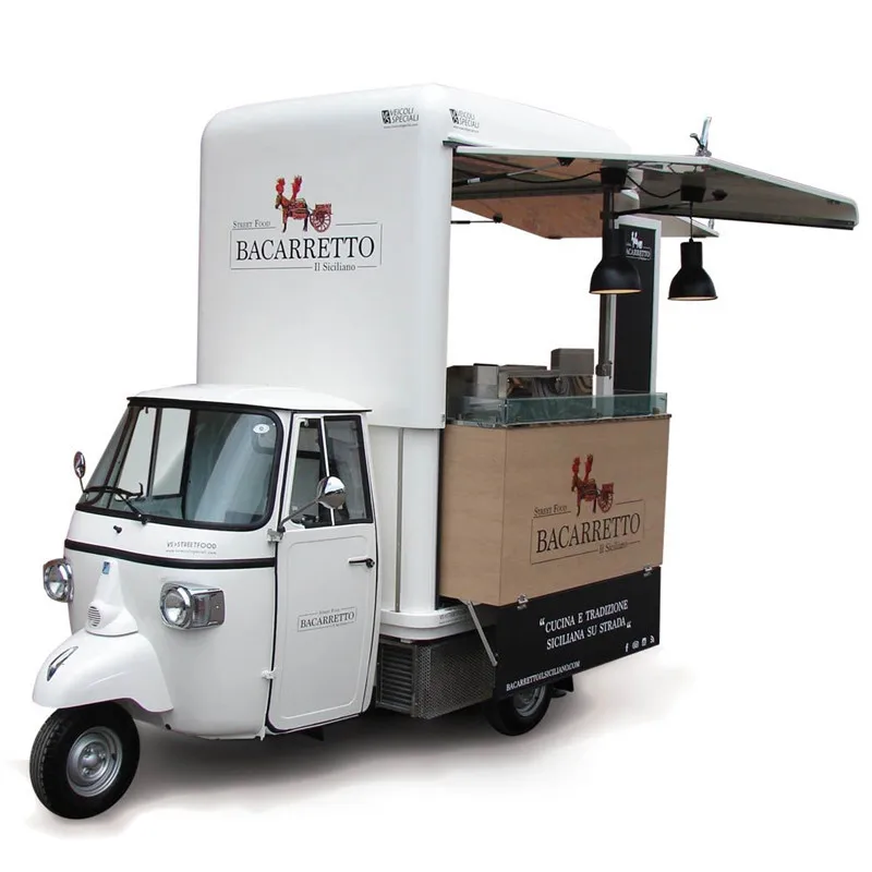 Pizza Truck Europe Sale Jui Cart Electric Food Triciclo Gelato Food Carts Ape Piaggio