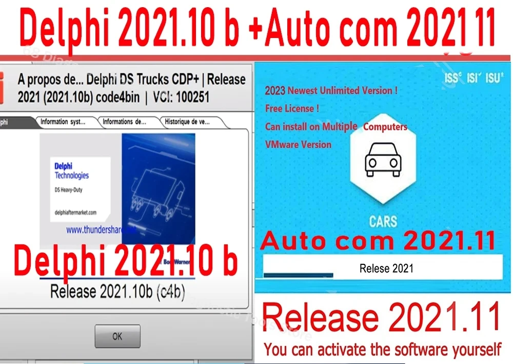 Ultimo Aggiornamento A Autocom 2021.11 + Delphi 2021.10 B Con Installazione Keygen Delphis Vd Ds150 Cdp Strumenti Diagnostici Per Auto