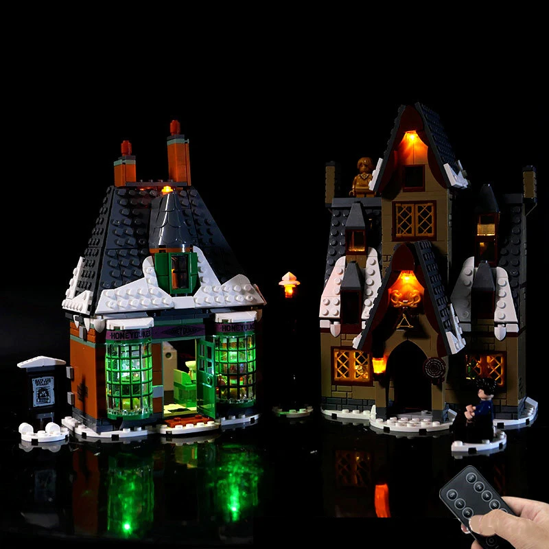 Kit Luci A Led Rc Per Lego 76388 Hogsmeade Village Visita Building Blocks Giocattolo In Mattoni (Solo Luce A Led, Senza Modello Di Blocchi)