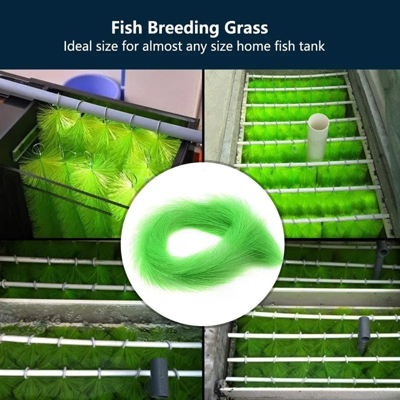 60/100Cm Acquario Allevamento Di Pesci Erba Koi Laghetto Per Pesci Da Cova Spazzola Per Erba Pesce Rosso Allevamento Di Acquacoltura Fornitura