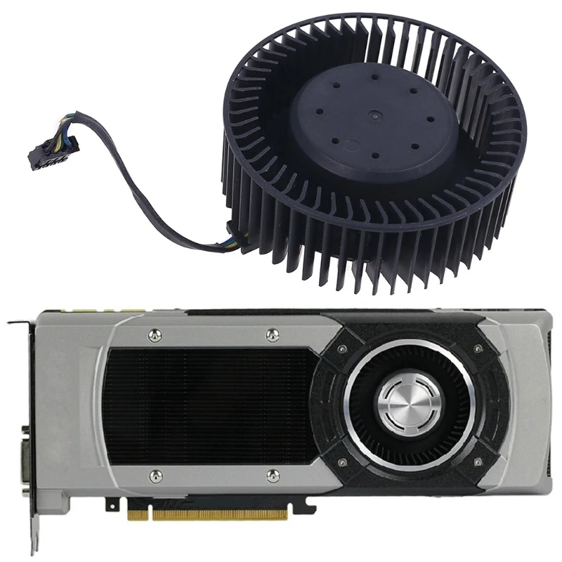 Ventilateur De Refroidissement De Carte Graphique, 65Mm 12V 1,8 A 4 Broches, Pour Nvidia Gtx Titan Gtx980 980Ti Dropship